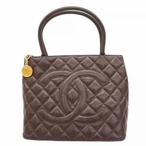 Chanel Medallion Tote Quilted Caviar #255798C19B